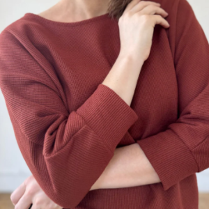 Elegantees waffle-knit sweater