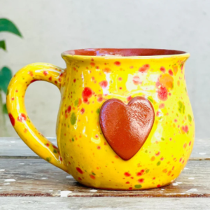 Papillon artisan mug.