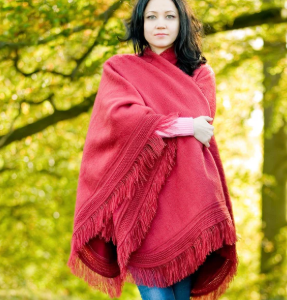PurelyAlpaca's ethical alpaca poncho.
